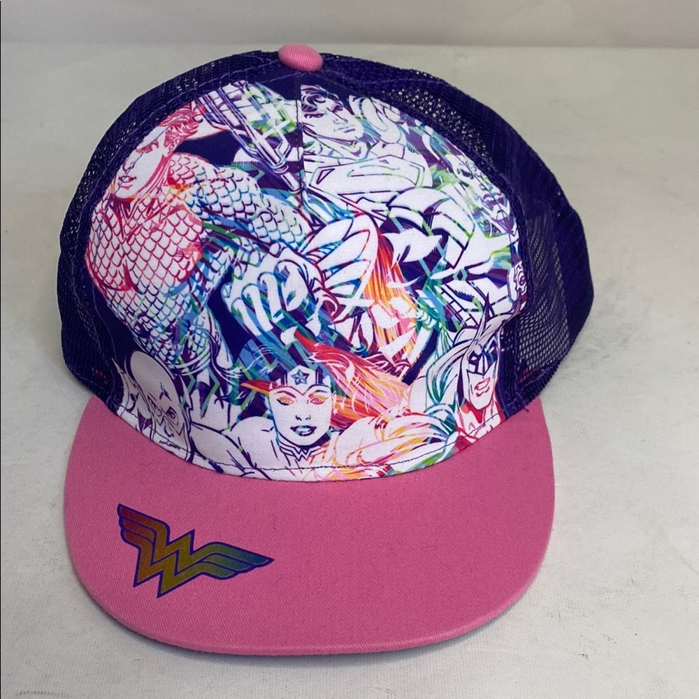 DC Comics Wonder Woman Pink and Purple Cap